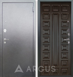 Сейф-дверь Аргус Люкс АС Серебро антик Сенатор Венге тисненый