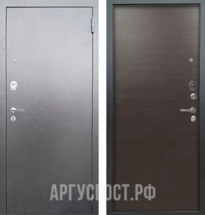 Купить металлическую входную сейф дверь Аргус Люкс 3К Серебро антик Элегант Венге