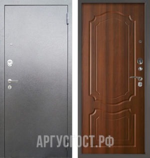 Сейф дверь Аргус Люкс 3К Серебро антик Мишель Дуб рустикальный